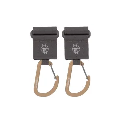 Lässig                    2 attaches poussette avec mousqueton    anthracite
