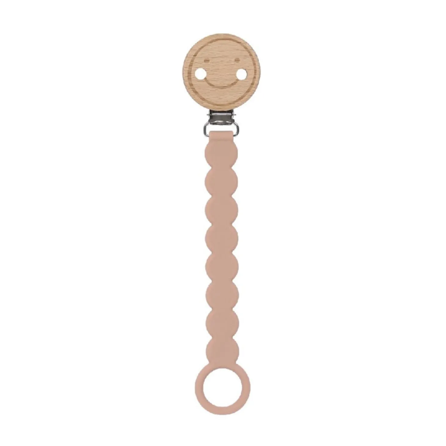 Lässig Attache sucette Bois/Silicone Tiny Smile Érable