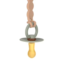 Lässig Attache sucette Bois/Silicone Tiny Smile Érable