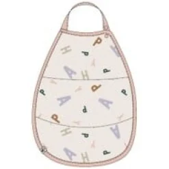 Lässig                    Bavoir Medium Drop av. poche Happy Fruits    Pêche
