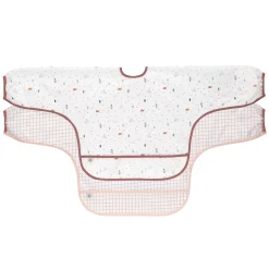 Lässig 2 bavoirs manches longues avec poche Garden Explorer Rose