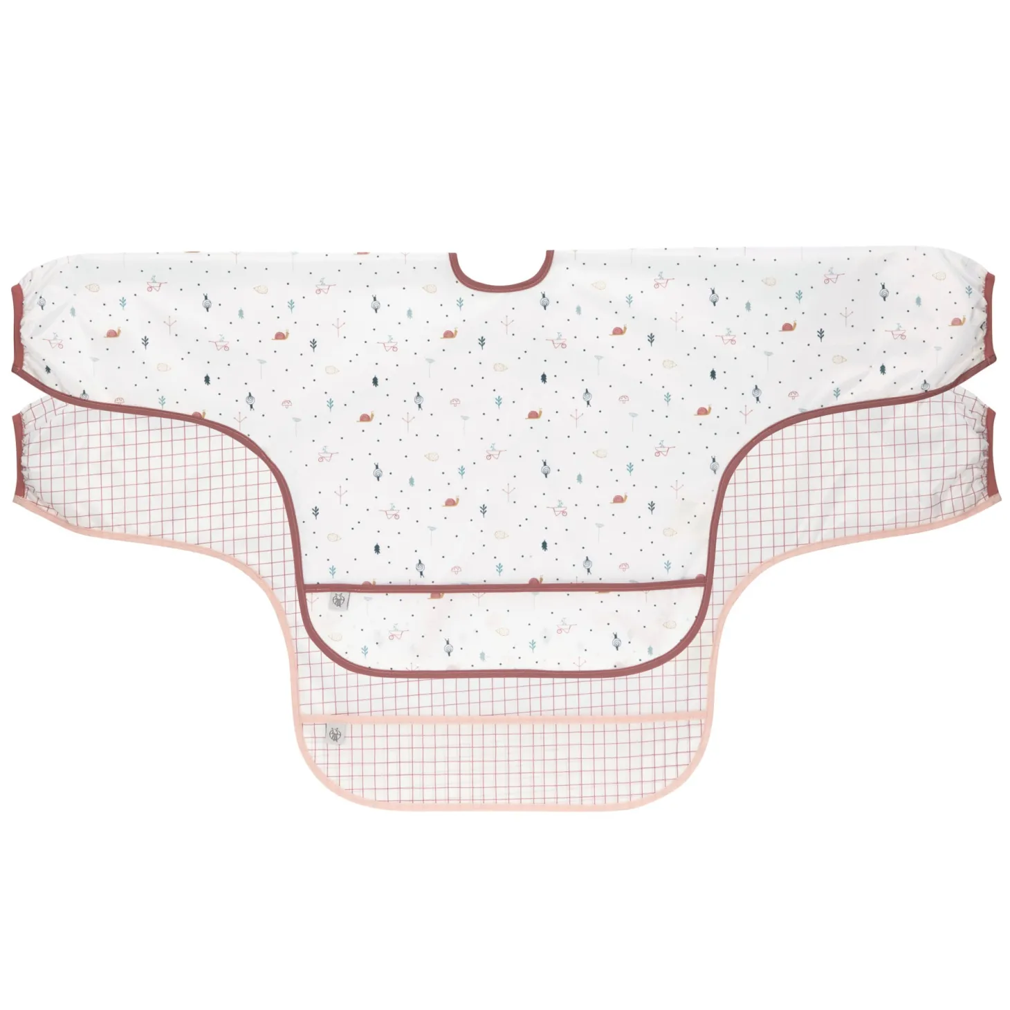 Lässig 2 bavoirs manches longues avec poche Garden Explorer Rose