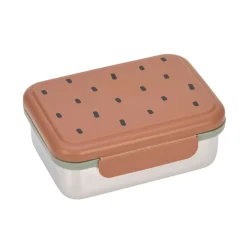 Lässig Boîte à goûter / Lunch box inox Happy Prints Caramel