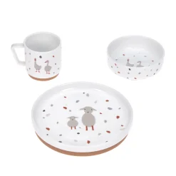 Lässig                    Coffret repas en porcelaine Tiny Farmer    Blanc