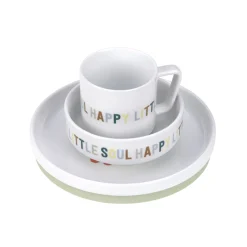 Lässig                    Coffret repas en porcelaine Happy Fruits    Blanc