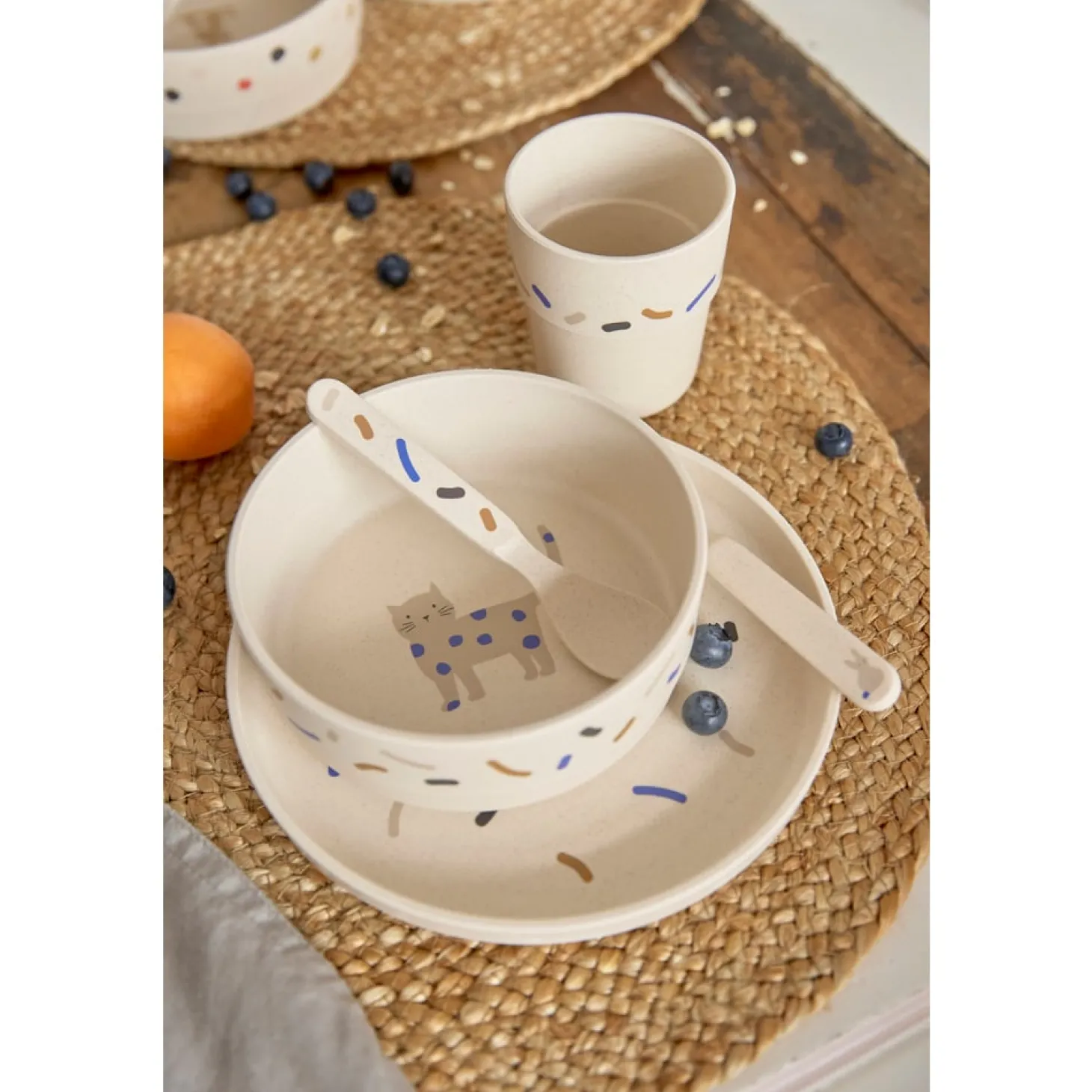 Lässig Coffret repas Little Mateys Bleu Royal