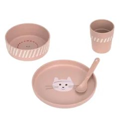 Lässig Coffret repas PP/Cellulose Tiny Team Chat Rose
