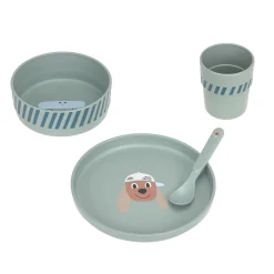 Lässig                    Coffret repas PP/Cellulose Tiny Team    Chien Vert
