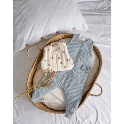Lässig Combinaison pour dormir Blocks Bleu clair 80 cm