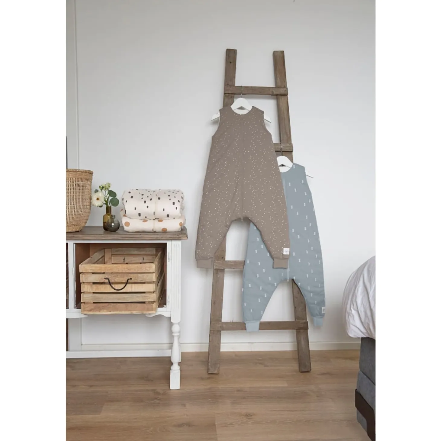 Lässig Combinaison pour dormir Blocks Bleu clair 80 cm