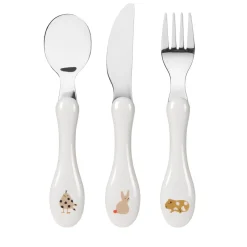 Lässig                    3 couverts inox Little Mateys    Orange Épicé