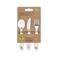 Lässig                    3 couverts inox Little Mateys    Orange Épicé