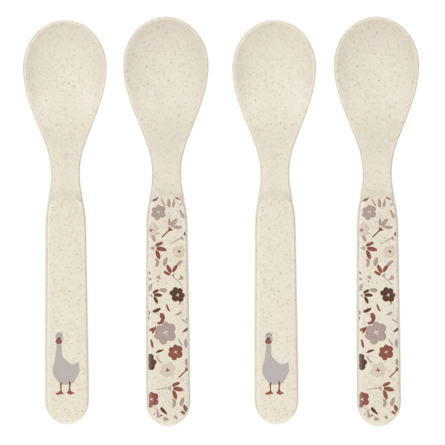 Lässig 4 cuillères Tiny Farmer Mouton/Oie Beige