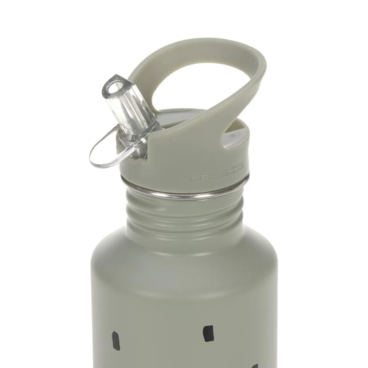 Lässig Gourde pour enfant inox Happy Prints Olive Clair