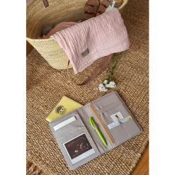 Lässig                    Housse carnet de santé Blocks    Taupe