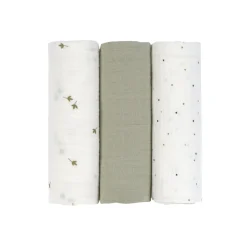 Lässig                    Lange mousseline L Feuille    Olive/blanc             L