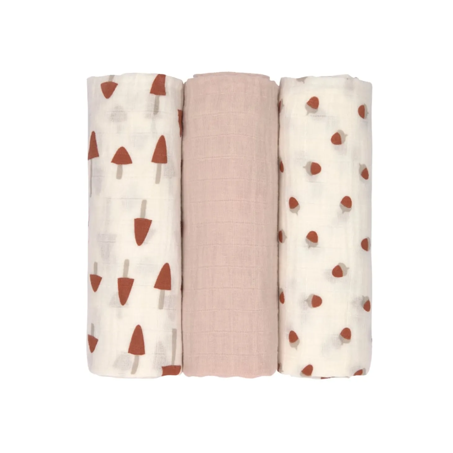 Lässig Lange mousseline L Little Forest rose poudré 85x85 cm