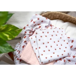 Lässig Lange mousseline L Little Forest rose poudré 85x85 cm