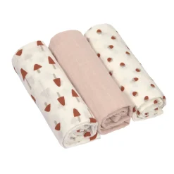Lässig Lange mousseline L Little Forest rose poudré 85x85 cm