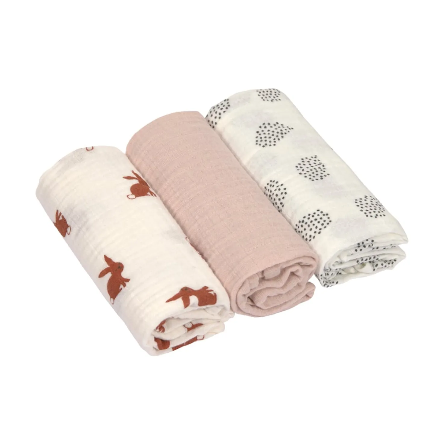 Lässig Lange mousseline M Little Forest Lapin 60x60 cm