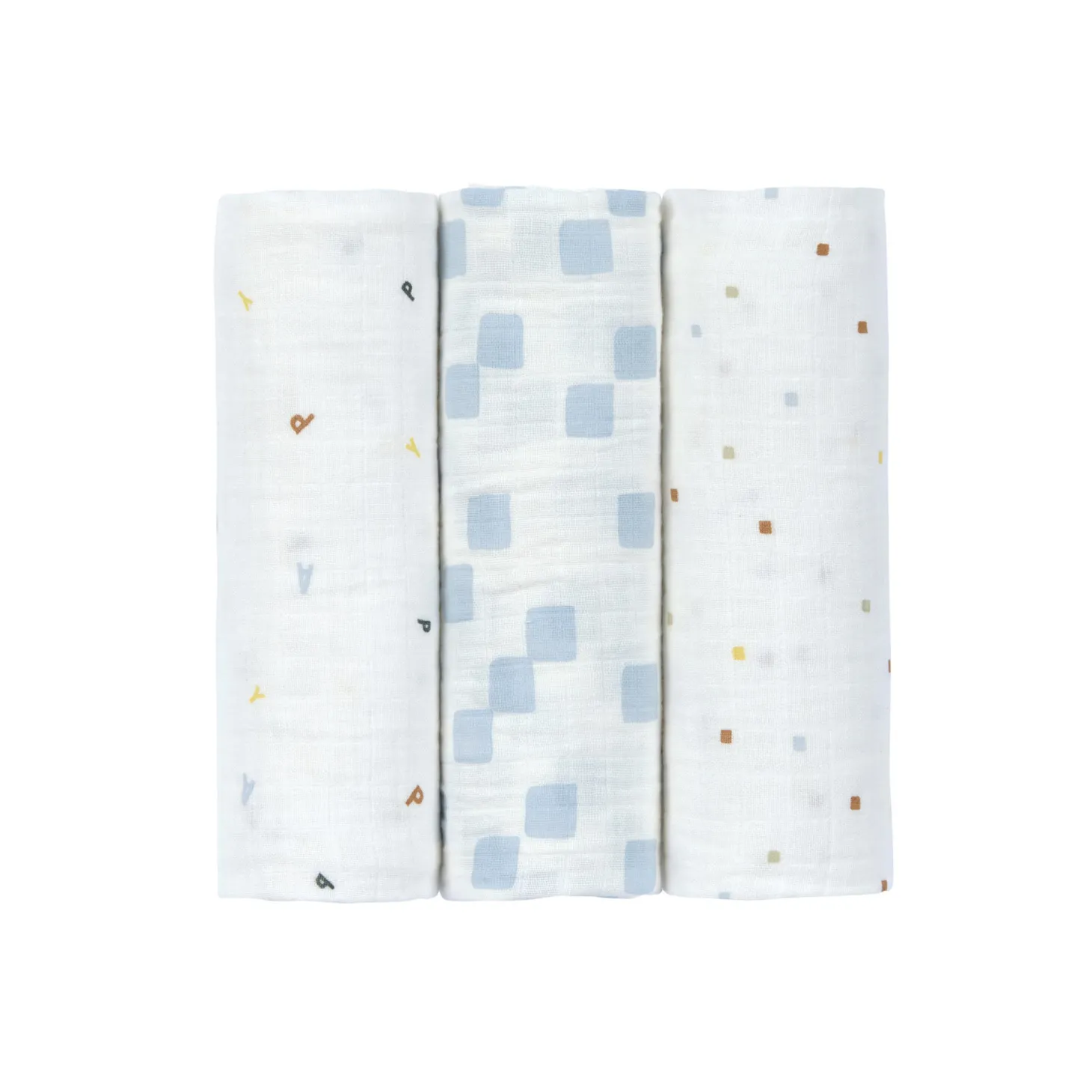 Lässig Lange mousseline 3 pcs Happy Fruits Bleu L