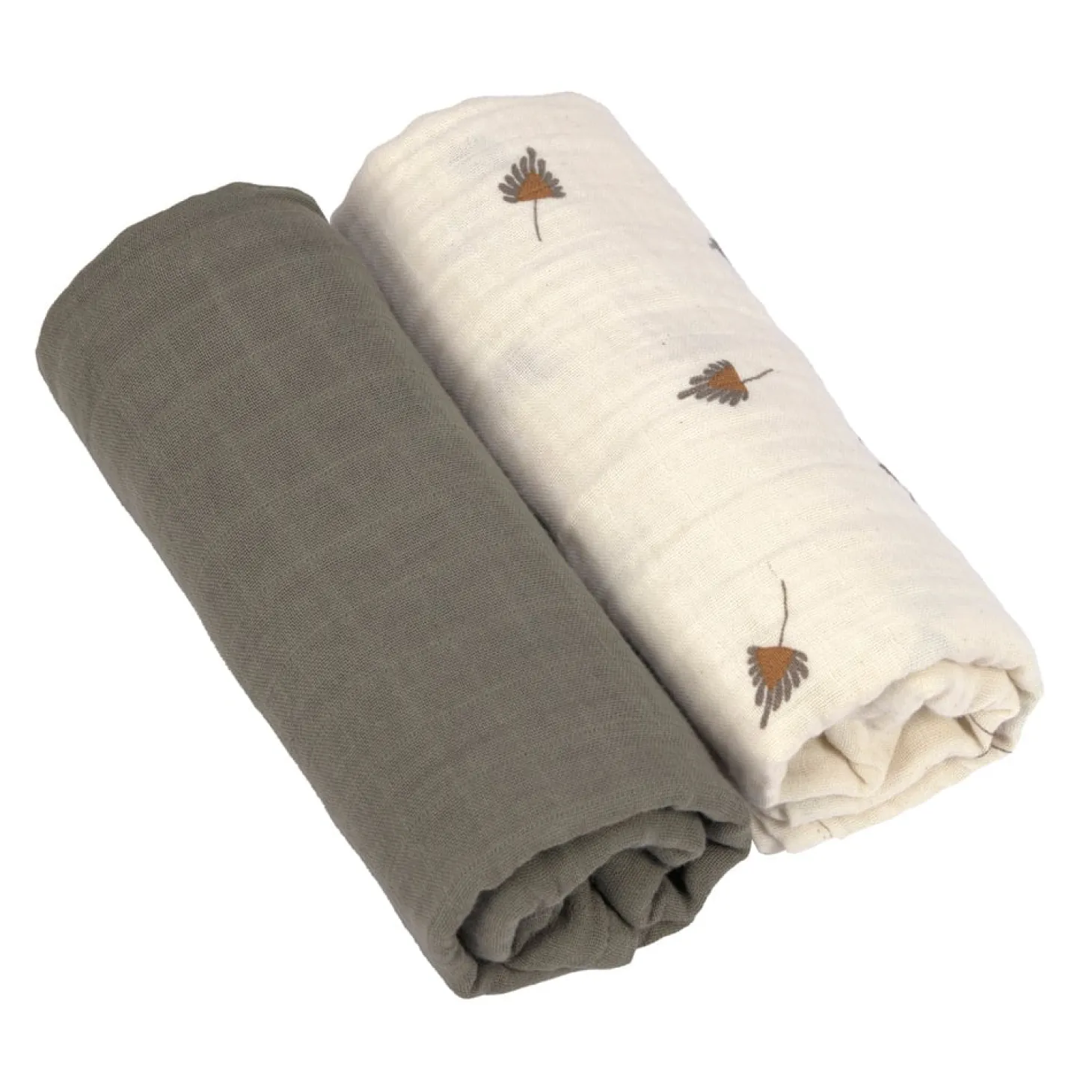 Lässig 2 langes mousseline Taupe 80x80 cm