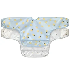 Lässig                    Lot de 2 bavoirs manches longues    Happy Fruits Bleu
