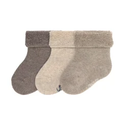 Lässig                    Lot de 3 chaussettes Terry    Bleu/Beige            19 - 22 mois