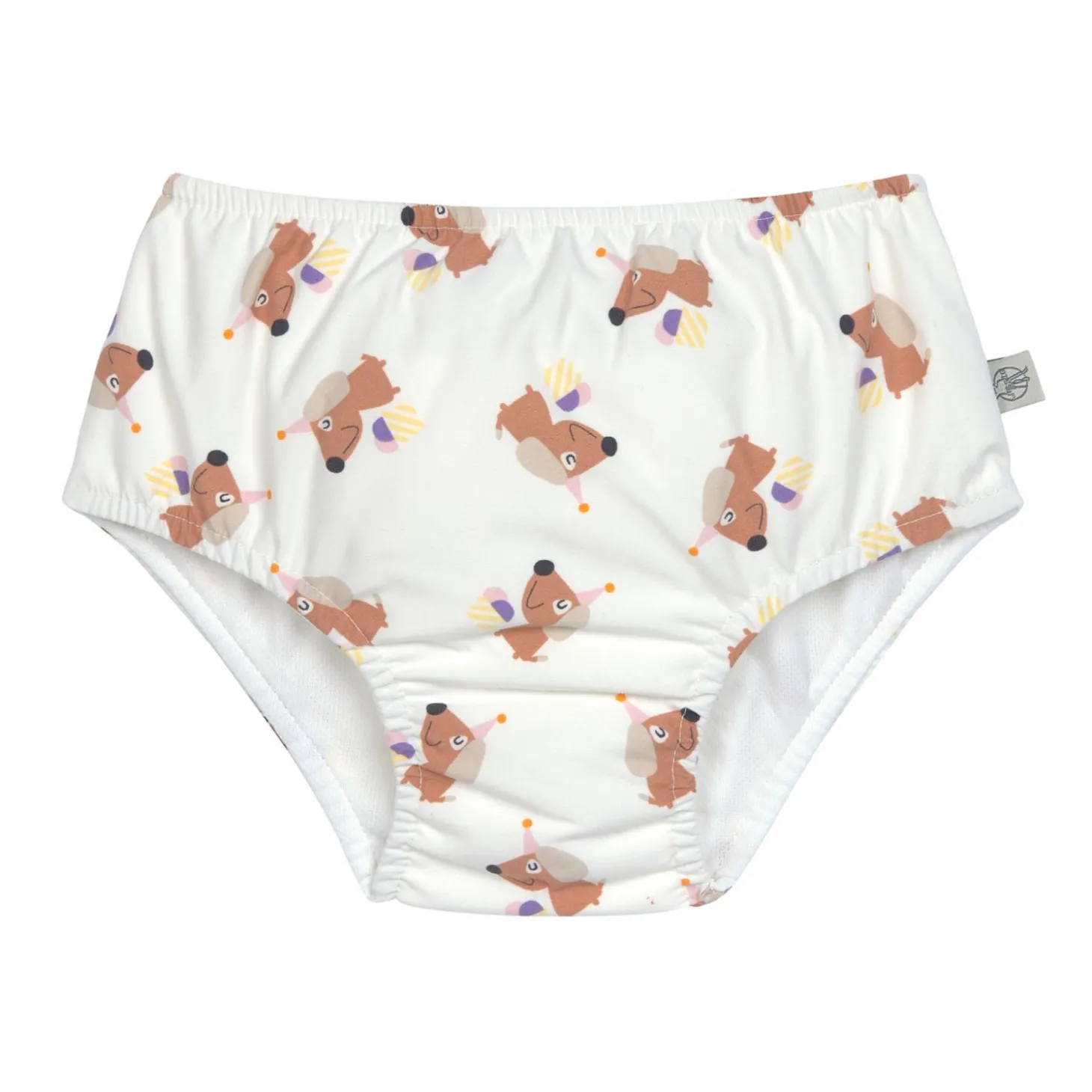 Lässig Maillot de bain couche Ice Cream/Chien sel marin Blanc