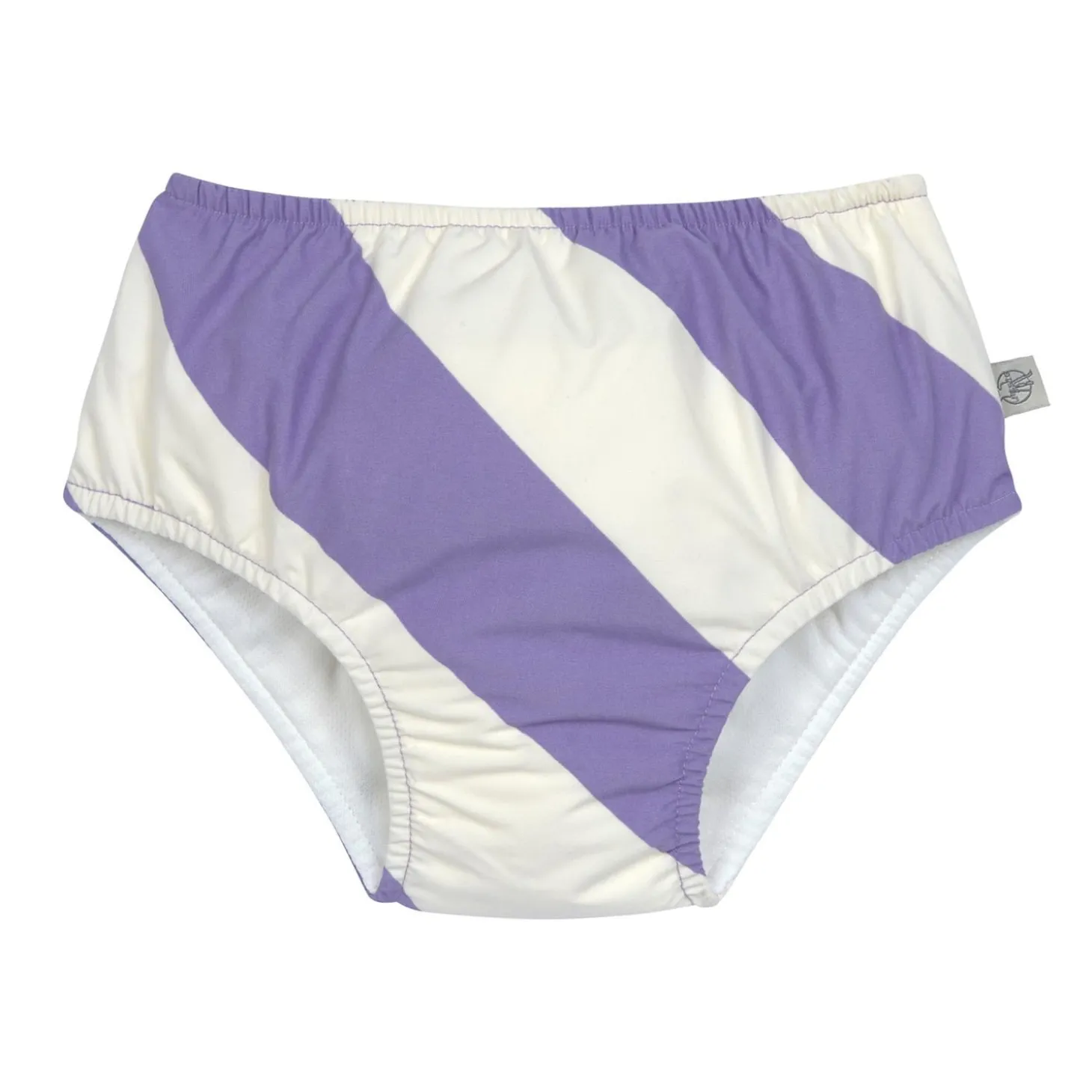 Lässig Maillot de bain couche Rayures Violet/sel marin