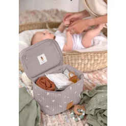 Lässig                    Panier nurserie nomade Blocks    taupe