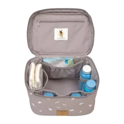 Lässig                    Panier nurserie nomade Blocks    taupe