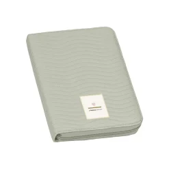 Lässig                    Pochette carnet de santé coutures à vagues    Menthe