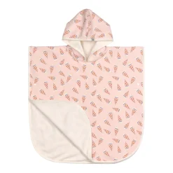 Lässig                    Poncho de plage Ice Cream    Rose pâle