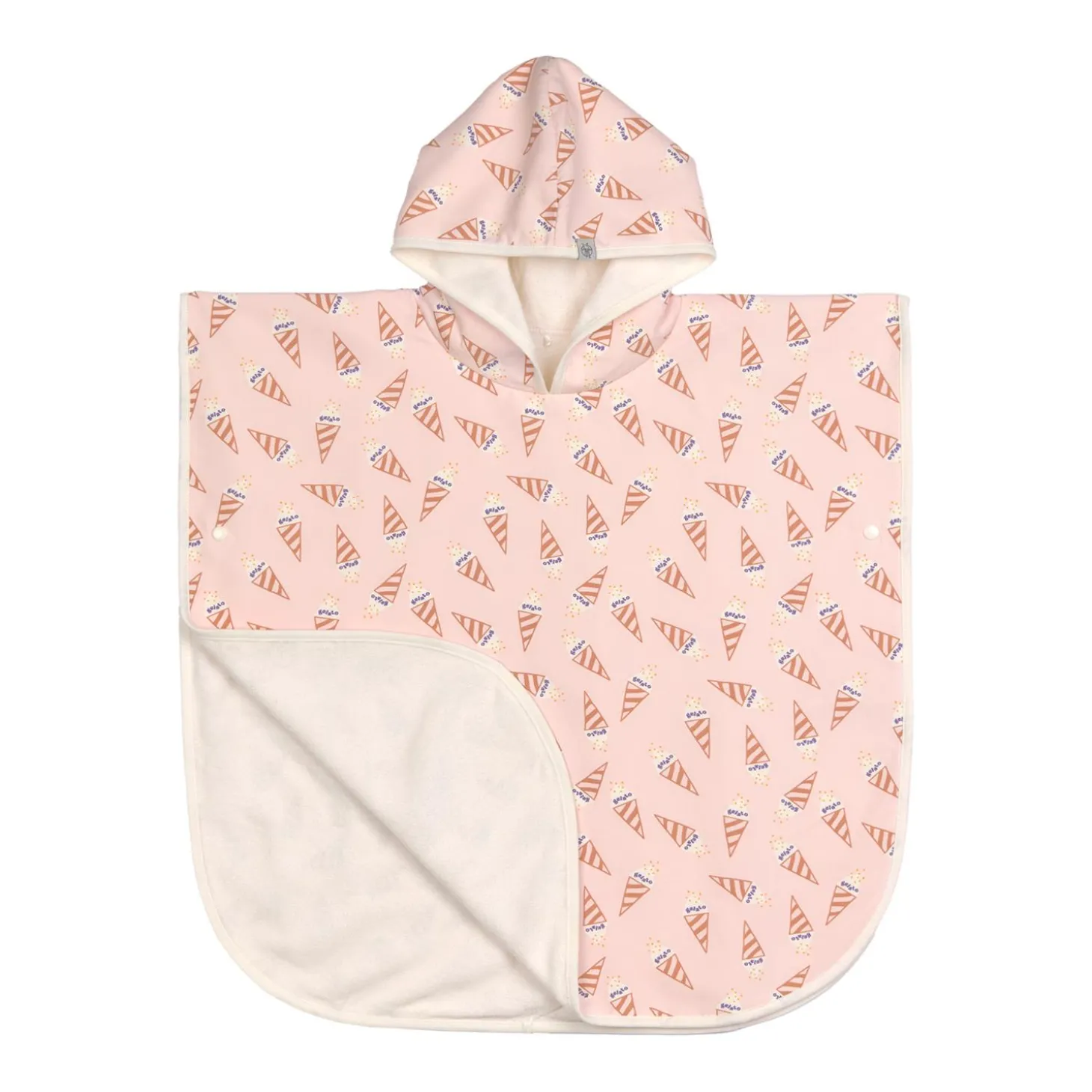 Lässig Poncho de plage Ice Cream Rose pâle