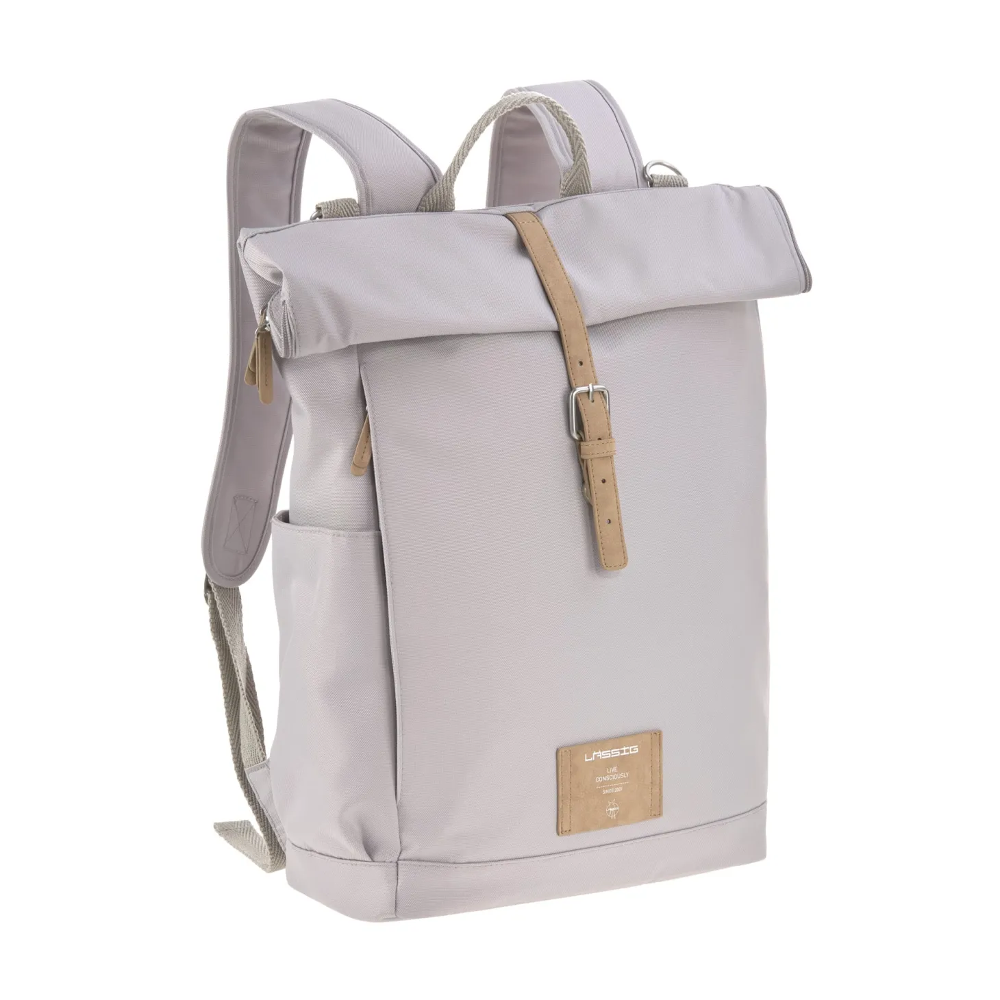Lässig Sac à dos à langer Rolltop Green Label Gris