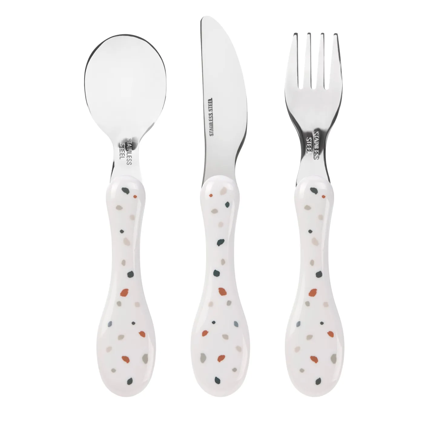Lässig Set de couverts en inox Tiny Farmer Mouton/Oie Multicolore