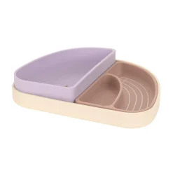 Lässig                    Set de vaisselle en silicone 3 pcs Tiny Team Chat    Lilac