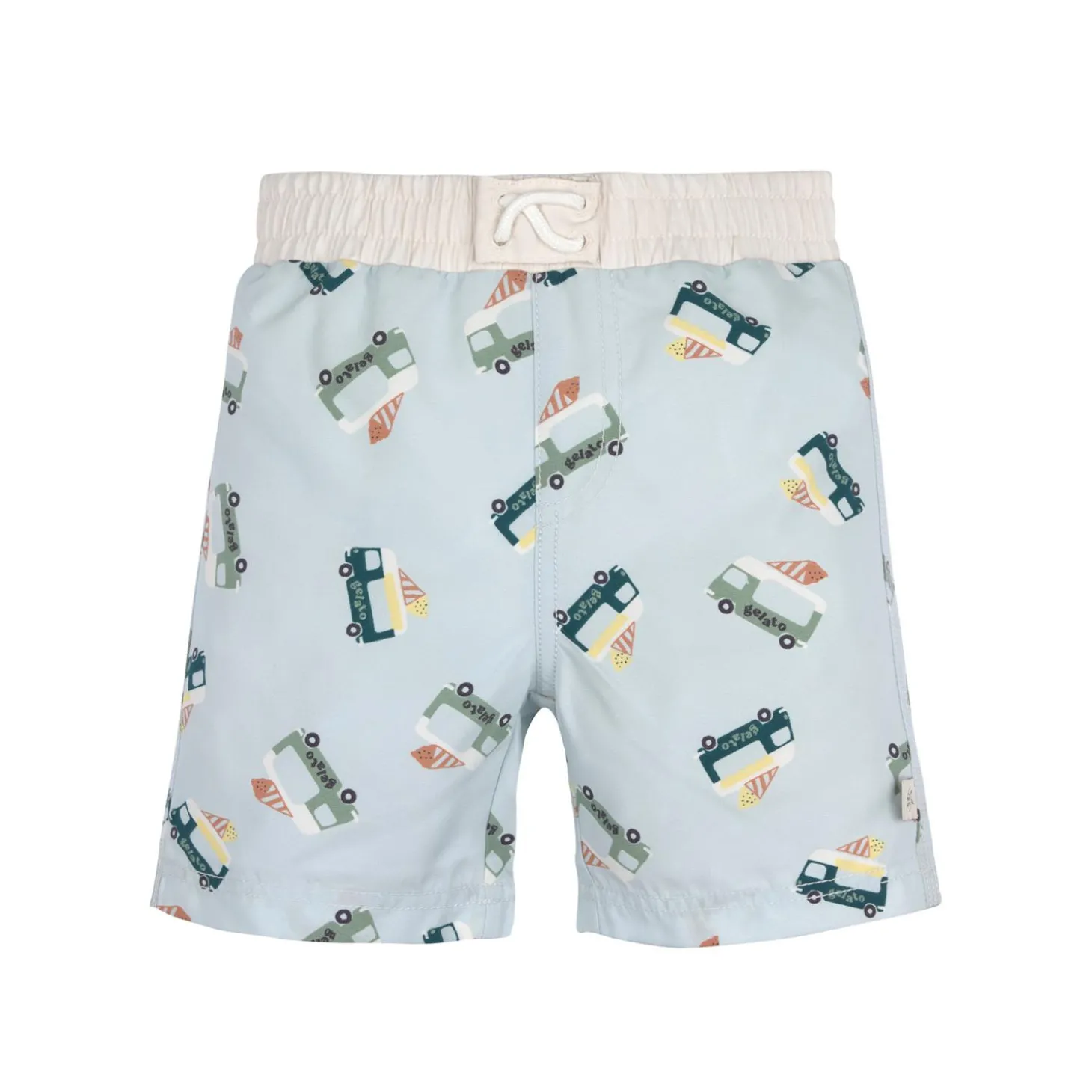 Lässig Short de bain Camion de glace illusion Bleu
