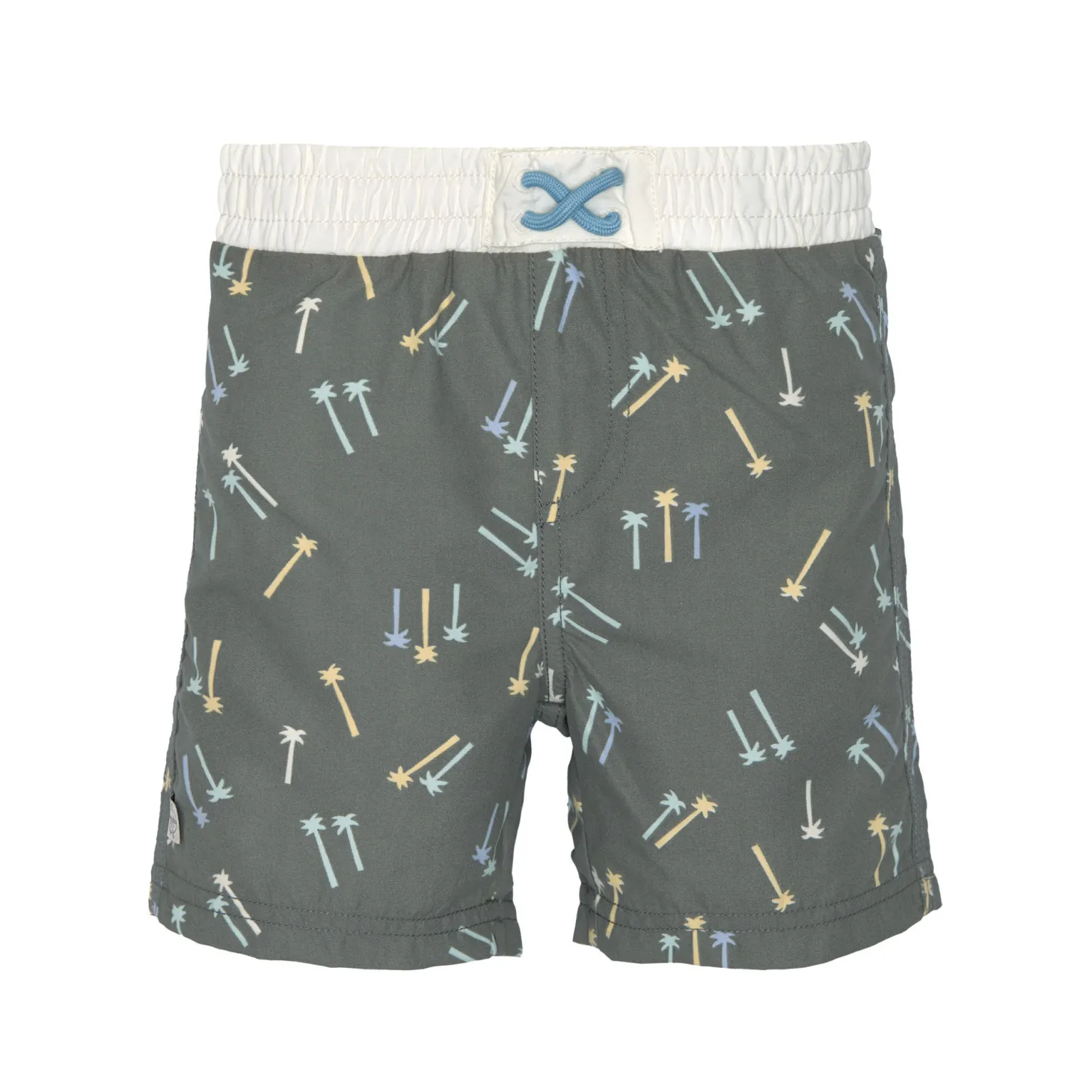 Lässig Short de bain Palmiers Olive Foncé