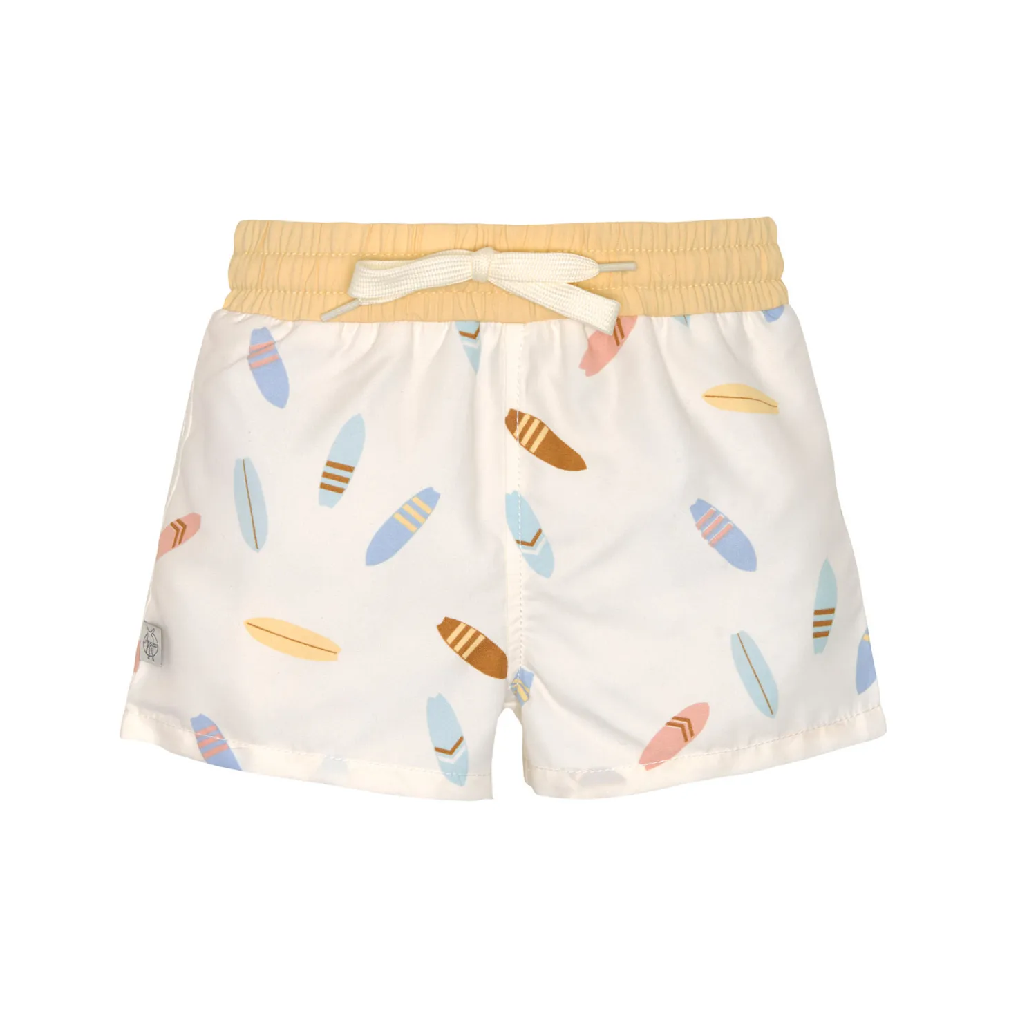 Lässig Short de bain Planches de surf Écru