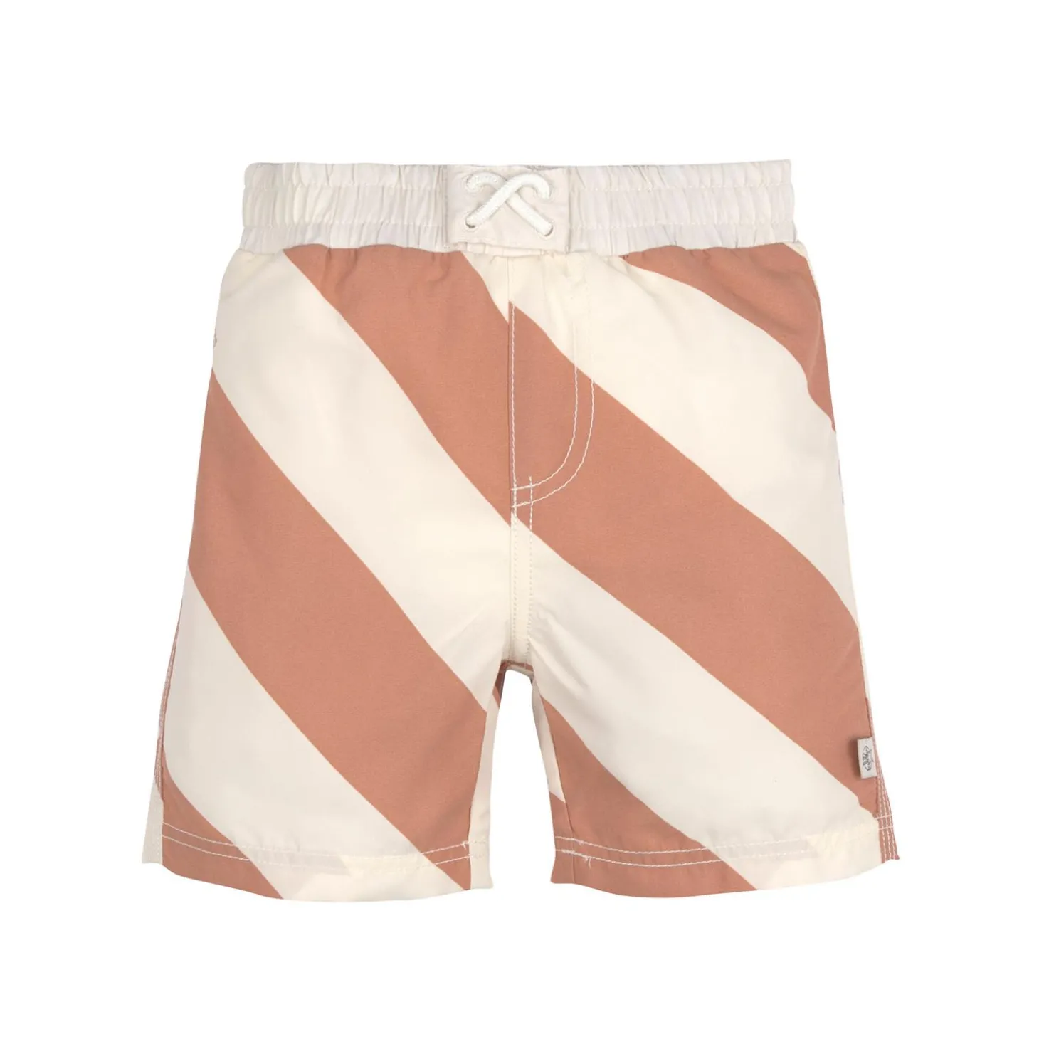 Lässig Short de bain Rayures Terre/sel marin