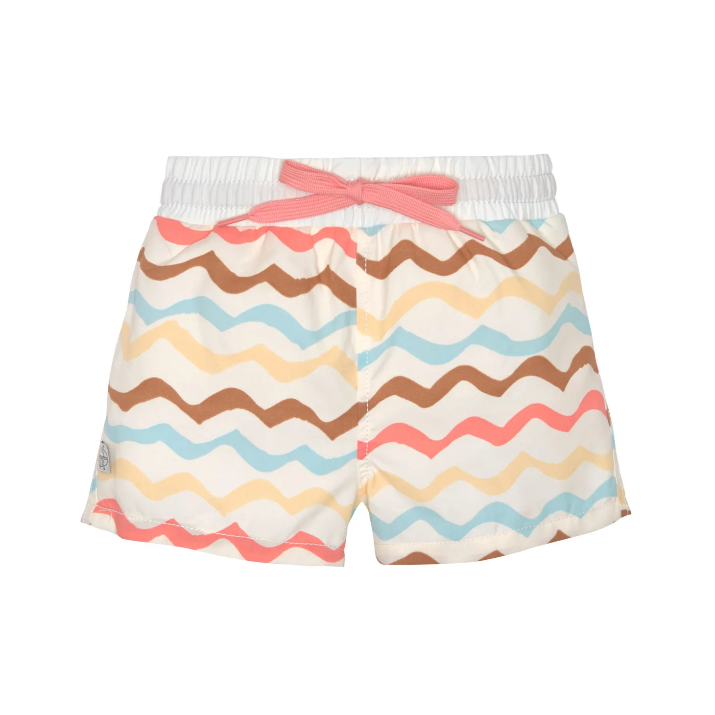 Lässig Short de bain Vagues Écru