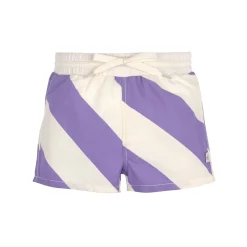 Lässig                    Shorts Boardie Rayures    Violet/Sel marin