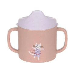 Lässig                    Tasse d´apprentissage PP/Cellulose Tiny Team Chat    Rose