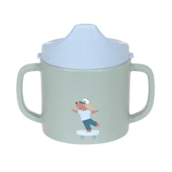 Lässig                    Tasse d´apprentissage PP/Cellulose Tiny Team Chien    Vert
