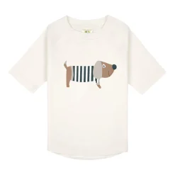 Lässig                    T-shirt anti-UV manches courtes Beach Chien    Sel marin