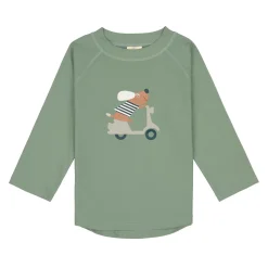 Lässig                    T-shirt anti-UV manches longues Scooter/Chien    Vert