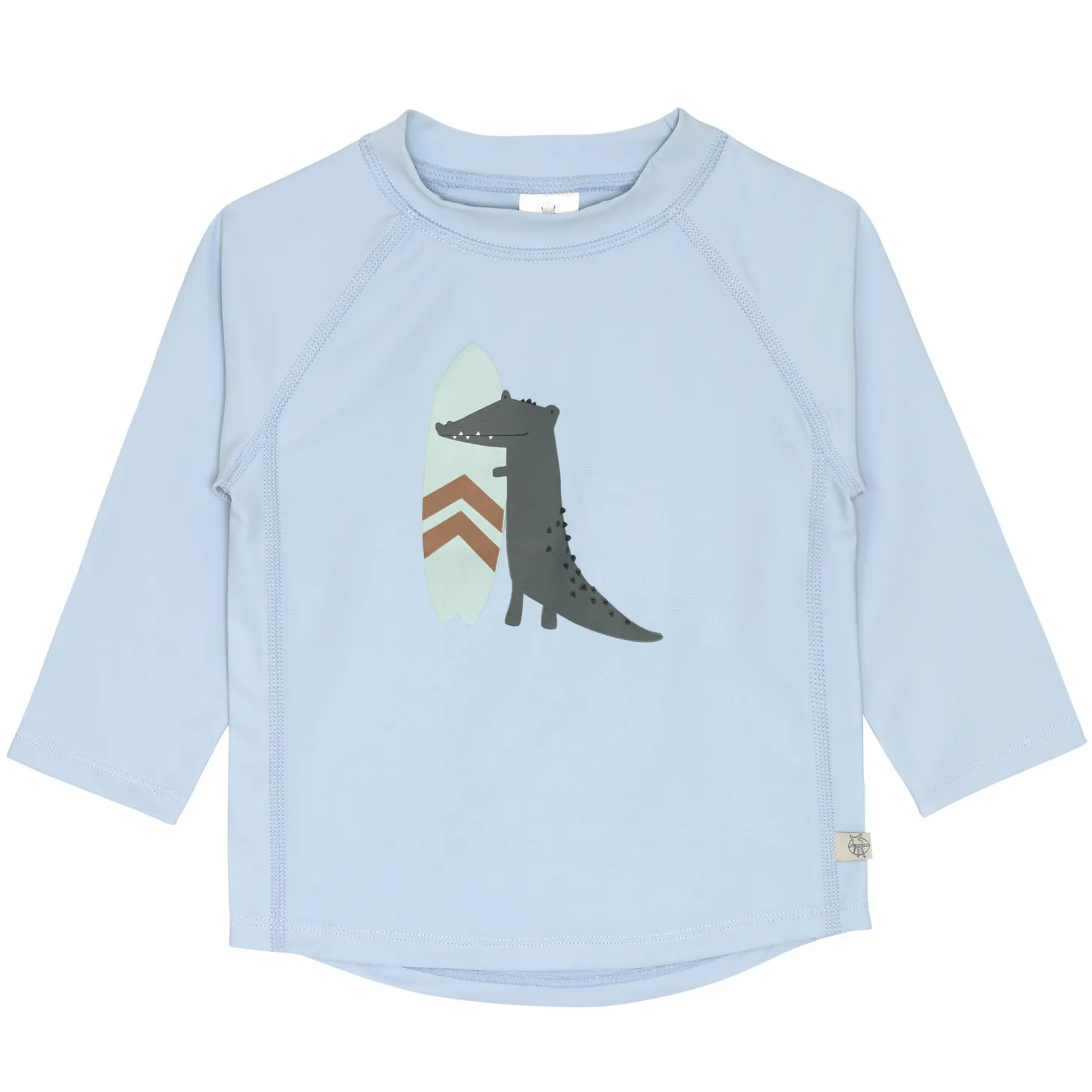 Lässig T-shirt anti-UV manches longues Crocodile Bleu Ciel 3-6 mois