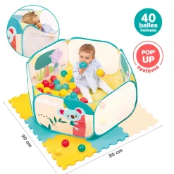 Ludi                    Aire et tapis de jeu    Multicolore            90X85 cm